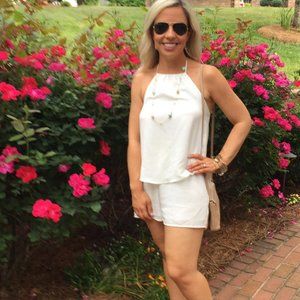 White Bridal Shower / Honeymoon Romper